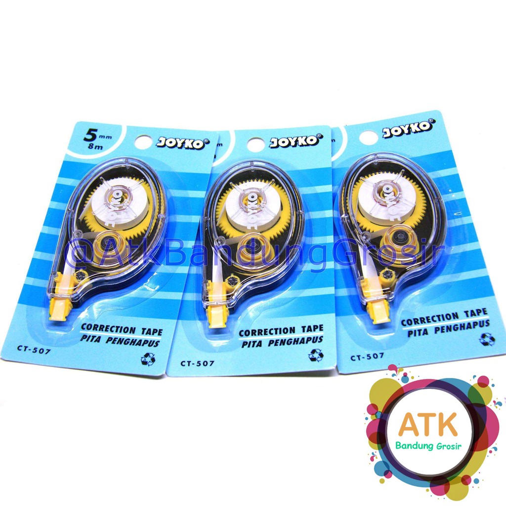 

Tip Ex Kertas / Correction Tape Joyko CT-507 (5mm x 8M) Pita Penghapus