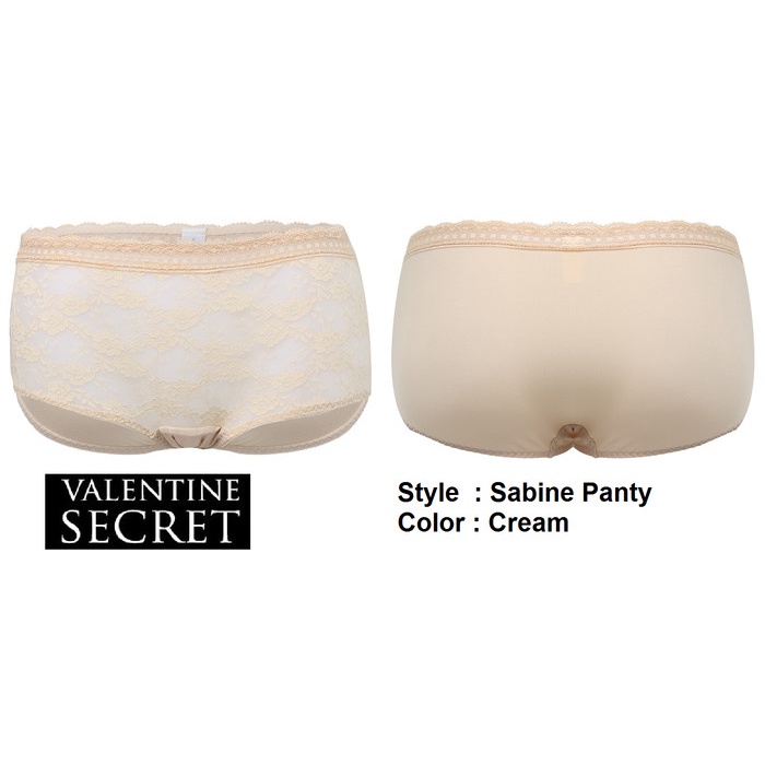 BAHAN BERKUALITAS TINGGI PANTY VALENTINE SECRET STYLE SABINE COLOR CREAM TERBAIK