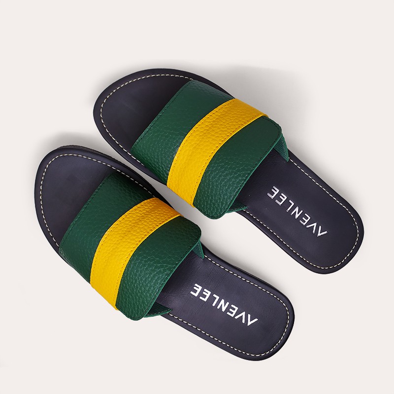 Sandal Papirut Kulit Jeruk Selop Wanita Sol Karet Upper Kulit Sintetis Terbaru