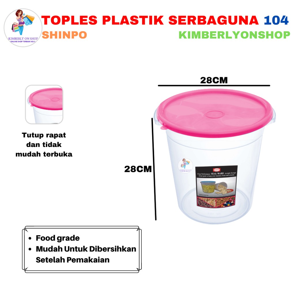 Kimberlyonshop Toples Plastik Serbaguna SIP 104 S Fresh Shinpo