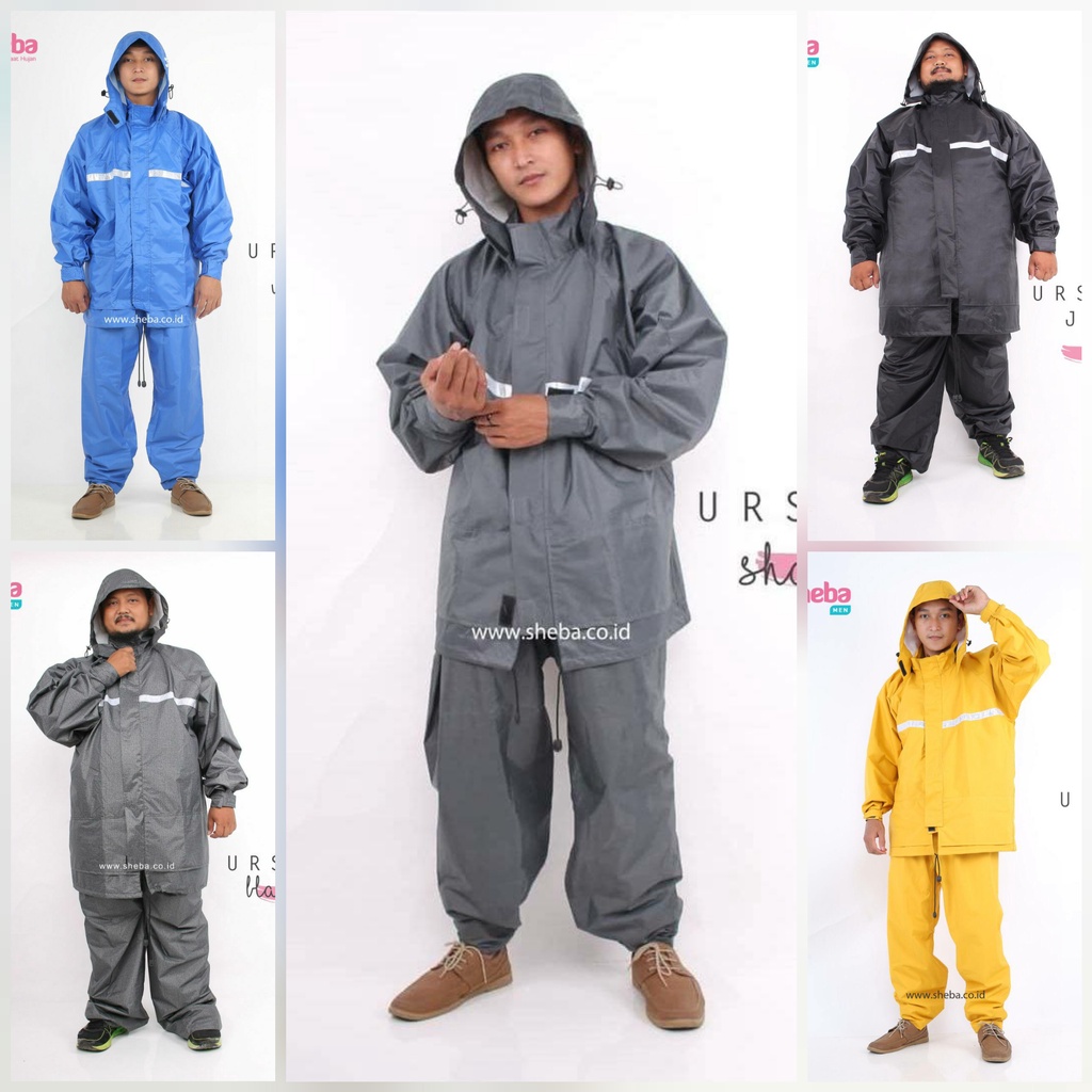 JAS HUJAN SHEBA SETELAN CELANA/MANTEL HUJAN pria