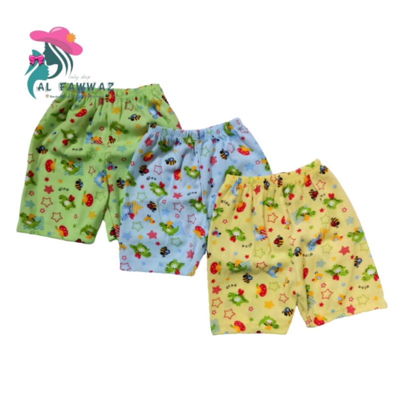 Celana pendek bayi printing