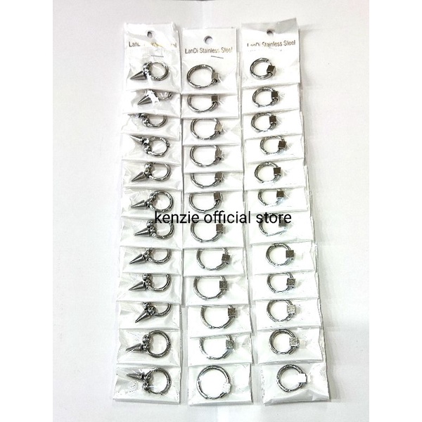 Anting Titanium isi 12 pcs Model Gantungan