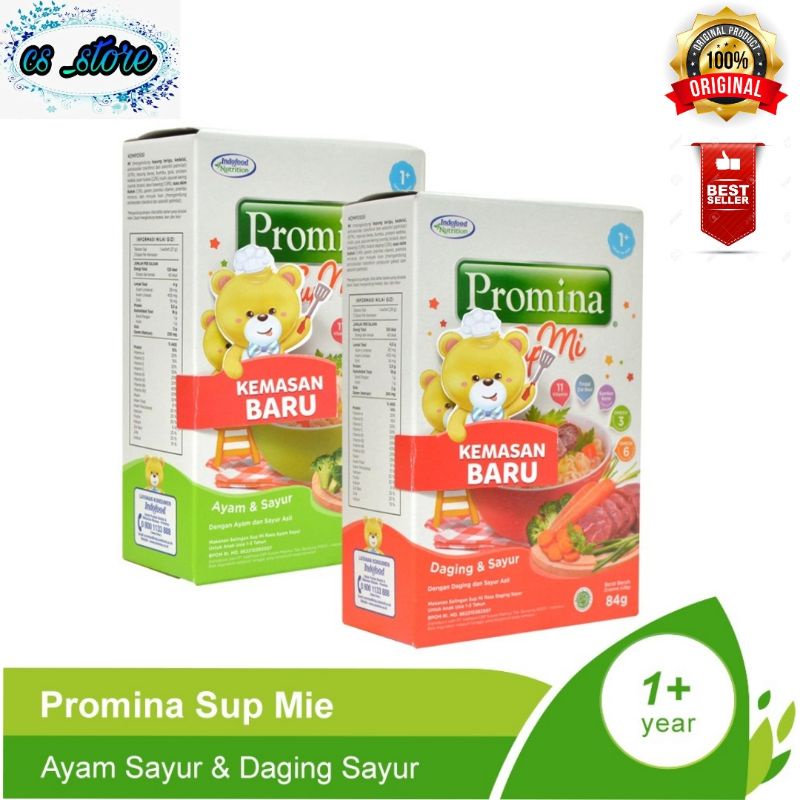 

Promina Sup Mi Ayam Sayur dan Daging Sayur | Sup Mie Kemasan Baru