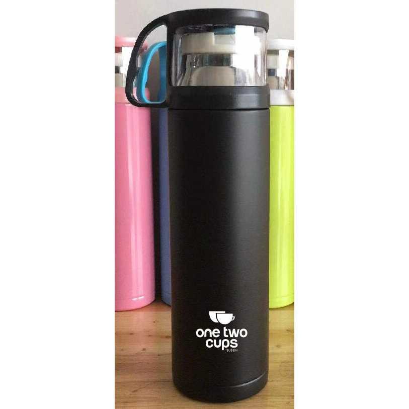 Hot Promo ! Botol Minum Thermos / Termos with Cup Head 500ml - SUS304 / Botol