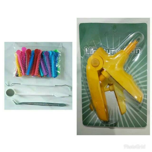 PAKET MURAH, KARET 40 BIJI,PINSET,SONDE,KACA,GUNSHOTER