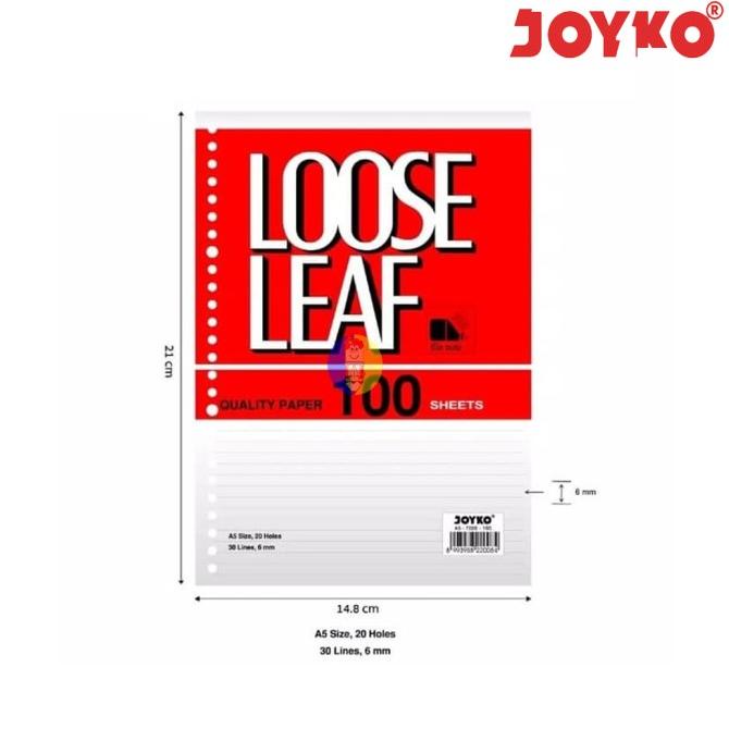 

,,,,,,,] Refill Loose Leaf / Isi Binder Joyko A5 - 100 lembar
