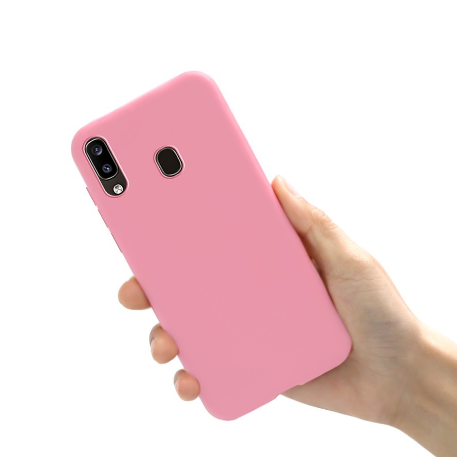 Silicone Soft Case Samsung Galaxy A10 A20 A30 A50 A70 M10 M20 M30 M30S A30S A50S A70S-Pink