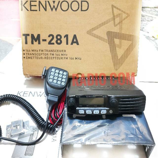 RADIO RIG KENWOOD TM 281A VHF MURAH - RIG KENWOOD TM281A VHF 136-174MHz RADIO KENWOOD TM-281A VHF