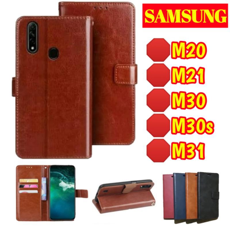 flip case samsung M20 / M21 M30 / M30s / M31 CASE DOMPET