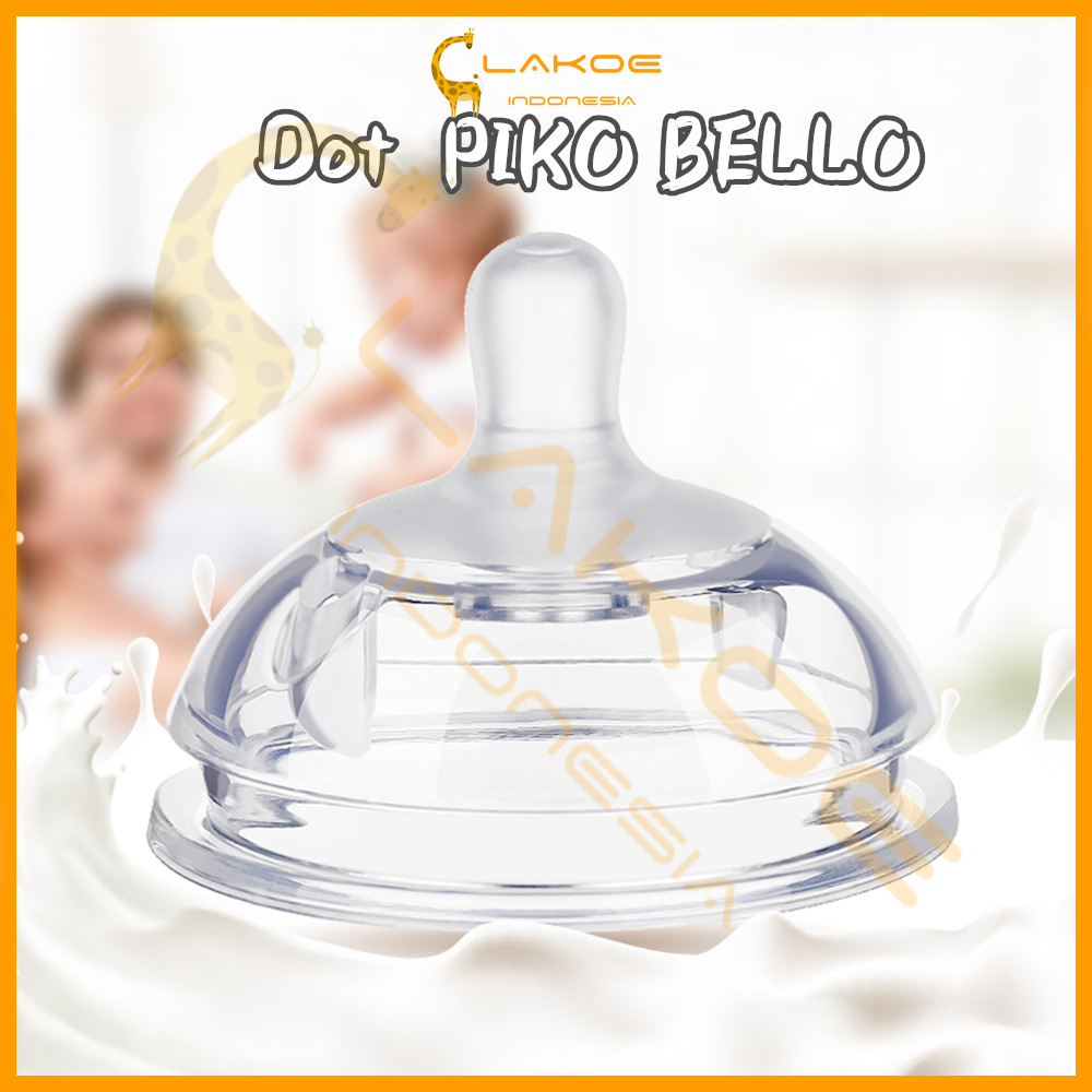 Dot Piko Bello / Botol bayi leher lebar pengganti puting