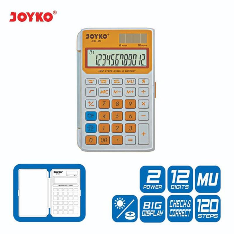 

Kalkulator 12 Digit Joyko [CC-21] Check Correct / Calculator Office / Kantor / Menghitung Jualan