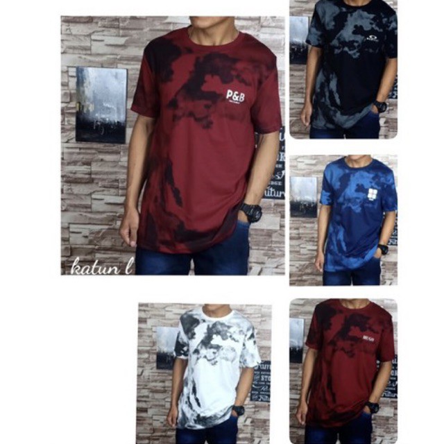 Murah Kaos Pria Marcelo Burlon Premium Kaos Distro 3D Print Oblong Bangkok Thailand Black Eagle