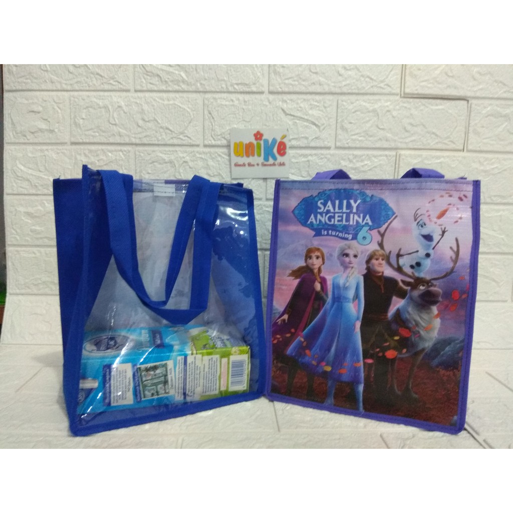 Tas Spunbond FP MIKA Custom Request Cetak NAMA dan Foto Goodie Bag Sovenir Ulang Tahun Anak Bingkisan Parcel Ultah-4