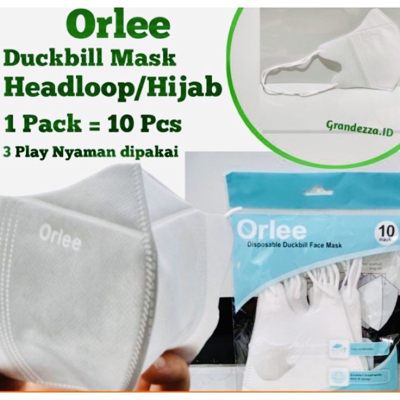 DUCKBILL ORLEE  1pak ISI 10pcs HIJAB