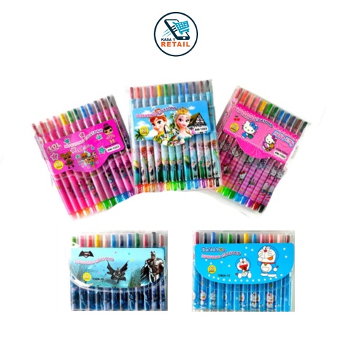 

Crayon Putar Anak Sekolah Model Panjang dan Pendek / Cat Warna Crayon Menggambar