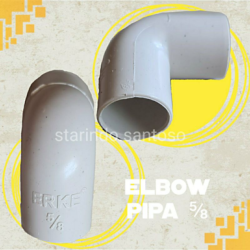 ELBOW PIPA 5/8 pipa listrik ⅝ putih Erke