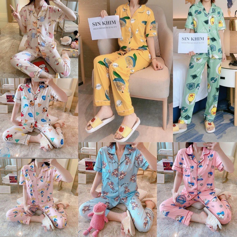 Piyama CP import kancing / baju tidur import