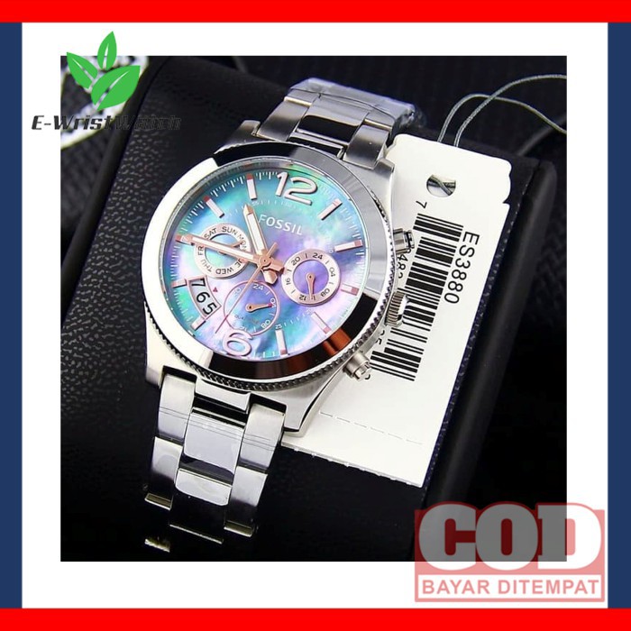 JAM TANGAN WANITA FOSSIL ES3880 ORI FOSSIL WATCH ORIGINAL ES 3880 GARANSI