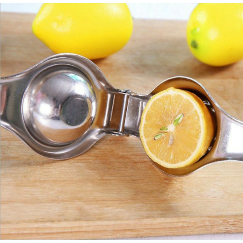 Perasan Jeruk Lemon / Alat Press Lemon / Alat Peras Jeruk / Alat Peras Jeruk Nipis Perasan Jeruk Lemon Stainless Steel / ALAT DAPUR PEMBUAT JUS TANGAN PROFESIONAL, PEMERAS JERUK LEMON MANUAL STAINLESS TEBAL