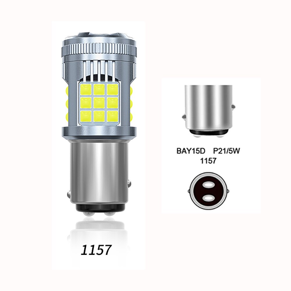 1pc Lampu LED 1156 1157 BAY15D P21 / 5W Canbus 3030SMD Dengan Kipas Angin Untuk DRL / Sein Mobil T20 7440 W21 / 5W 12V