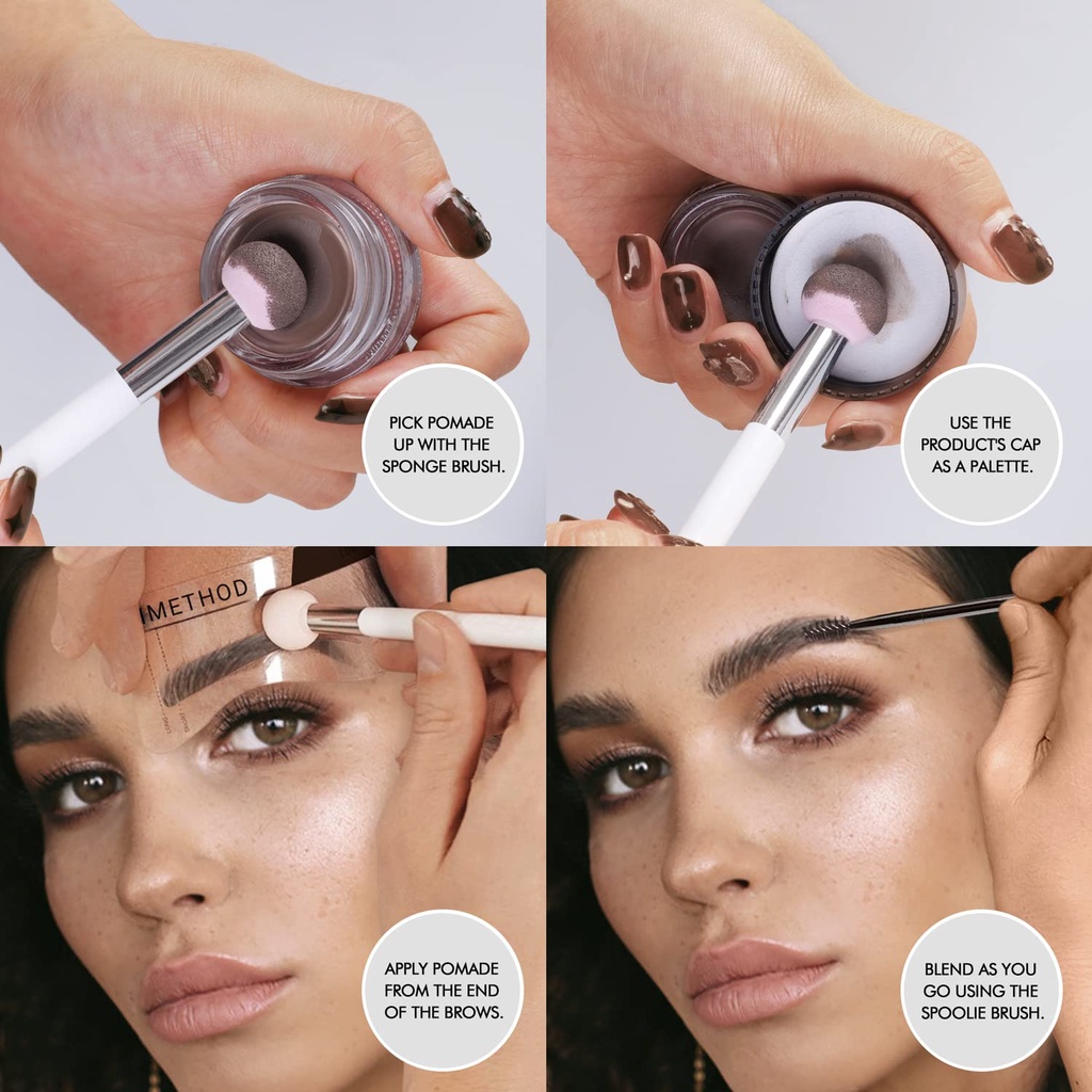 YOUBUY/FOCALLURE Eyebrow Pomade Cream One Step Eyebrow Stamp Shaping Kit Professional Eyebrow Gel Stamp