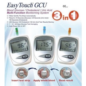 Easy Touch GCU 3in1 Alat Tes Alat cek Gula Darah EasyTouch 3 in 1