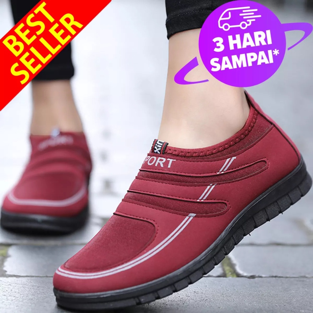 sepatu wanita slip on qingsport