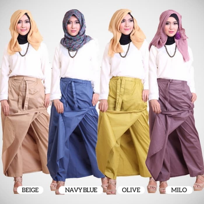 Rok-Celana-Muslimah / Rok Celana / Rok Muslimah Bahan katun stretch XL