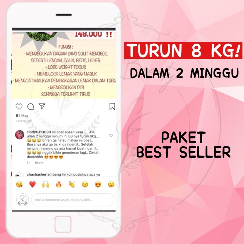 PAKET DIET Truebeautyslim OBAT DIET PELANGSING ALAMI  Ampuh Mengecilkan Perut Buncit ( ISI 2 Kapsul diet Pagi dan Malam ) Paket BEST SELLER - FREE MINI GOLD