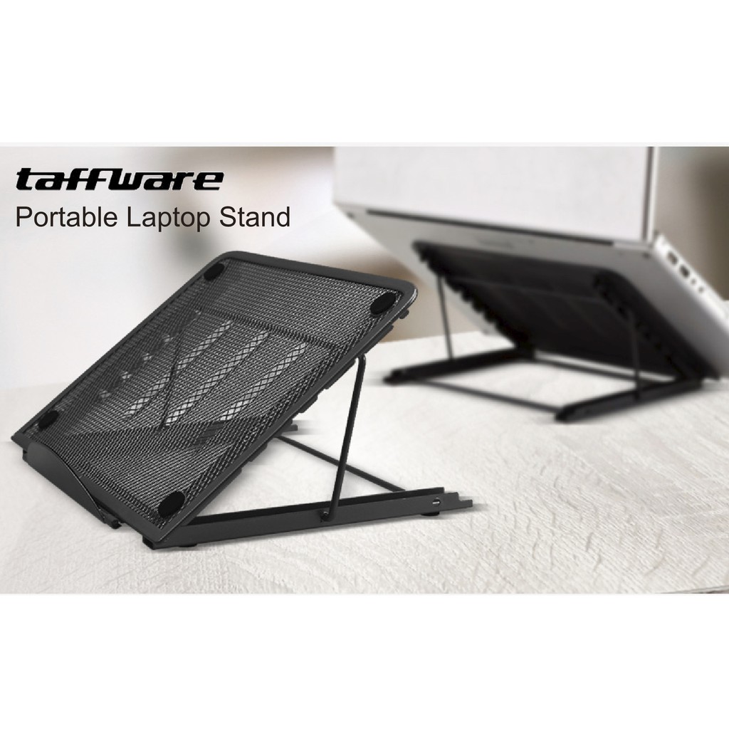 Taffware Portable Laptop Stand Adjustable Angle - IV012 - Black