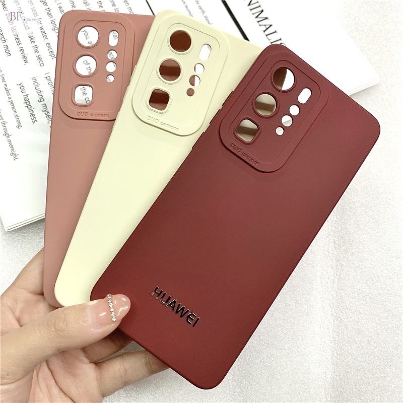 (DUO Camera) Soft Case Silikon Dengan Fluff Inside Untuk Huawei Mate20 Mate30 Mate40 Pro Y9 2019