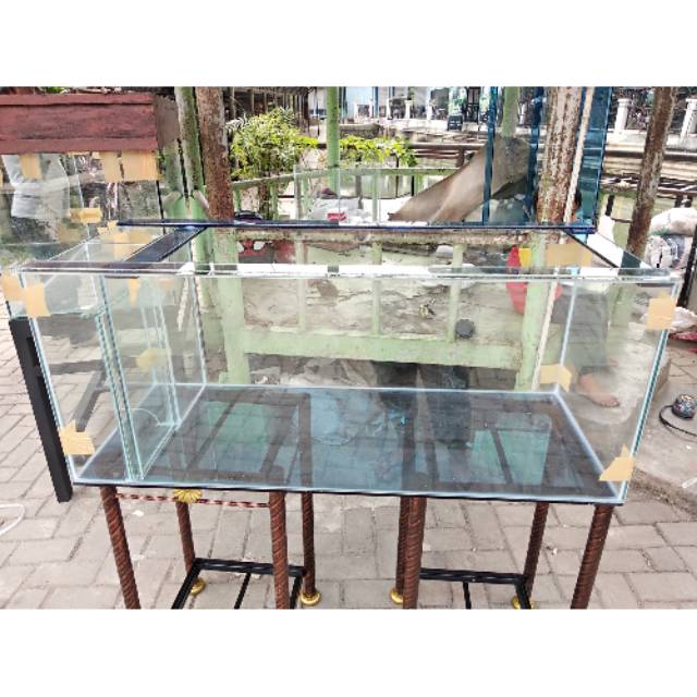 AQUARIUM KACA UKURAN 100x40x40cm FILTER SAMPING Shopee 