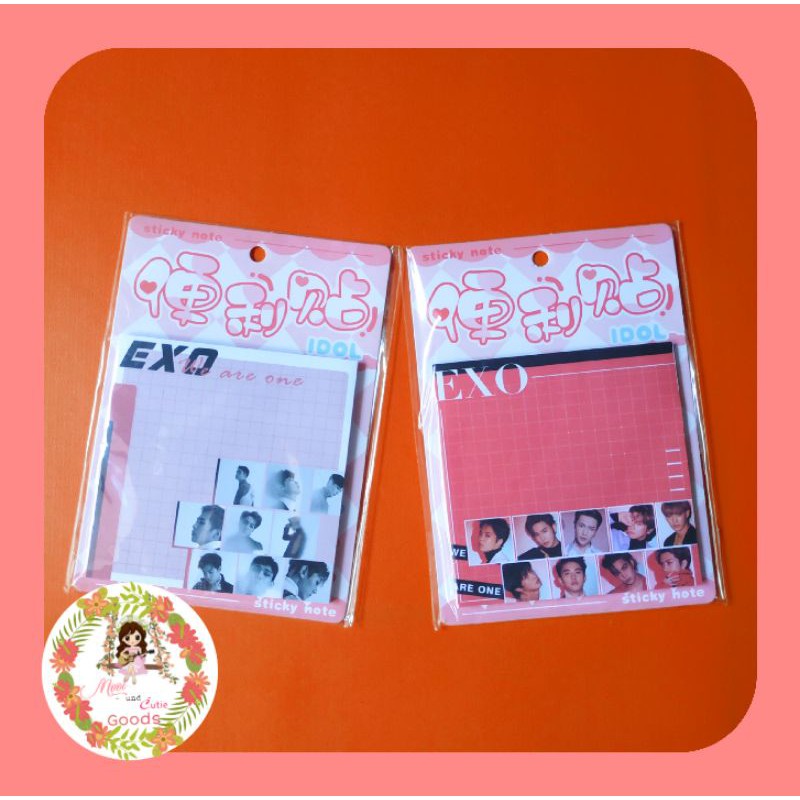 

READY STOCK STICKY NOTE EXO MEMOPAD NOTE KERTAS MEMO