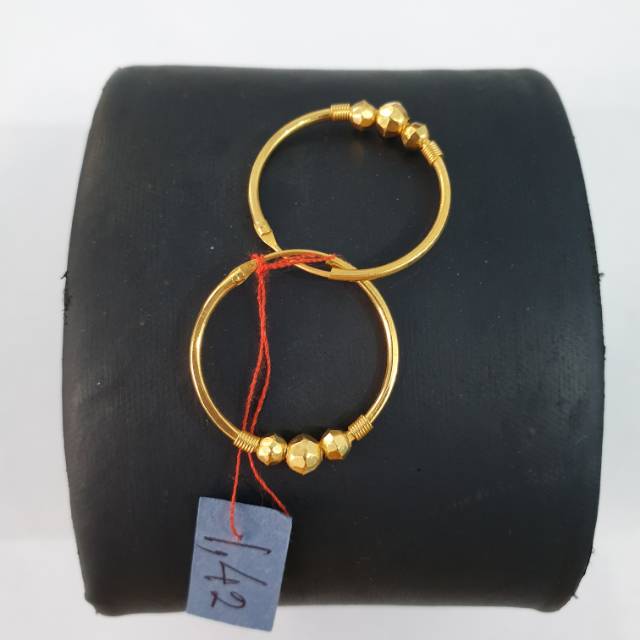 Earring Bulat Merica Jewellery Fashion Gold Shop Toko Anting Emas asli