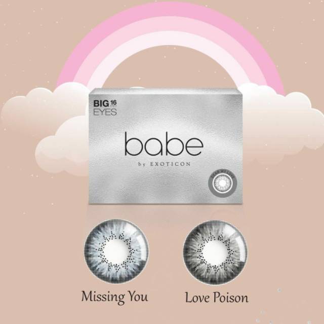[FREE LENSCASE] SOFTLENS BABE 16MM BIG EYES NORMAL BY EXOTICON