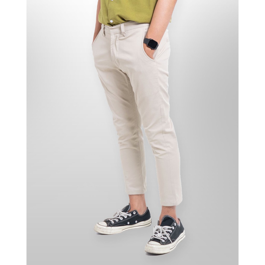 Neo Chino Ankle Pants - Cream