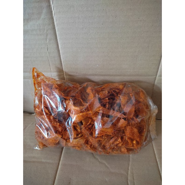 

Kripik setan singkong pedas 250 gr