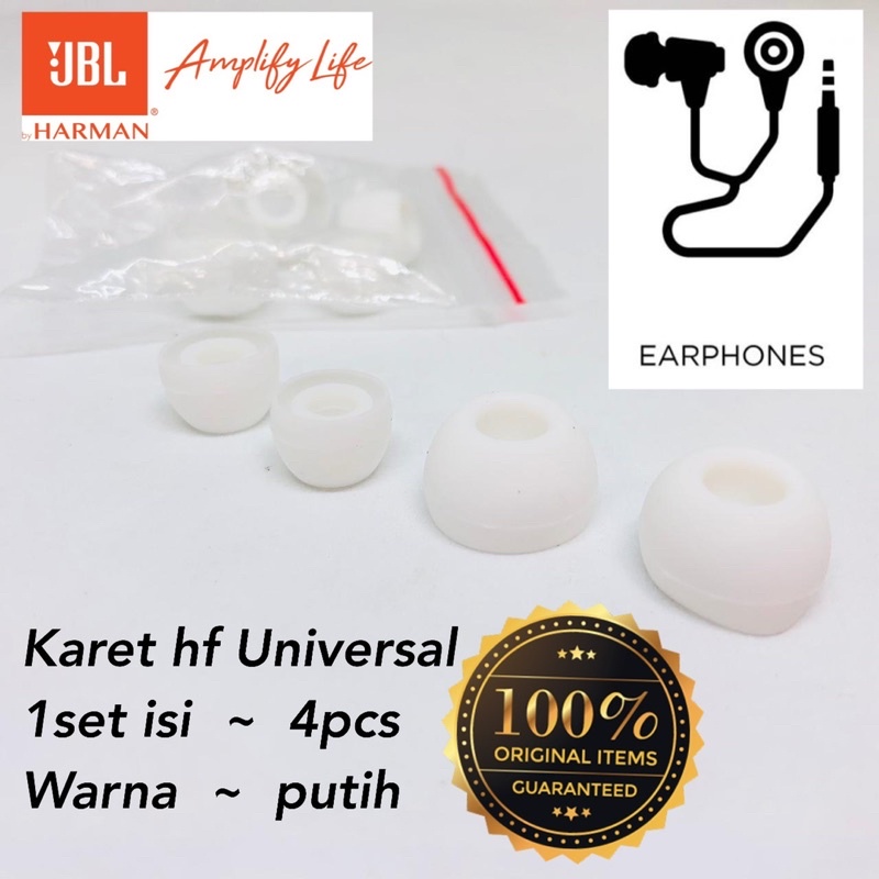 FLASH SALE Karet Silikon Pengganti In-Ear earphone KARET J  Eartips / Earbud / Earbuds HARGA 4PCS 1 SET