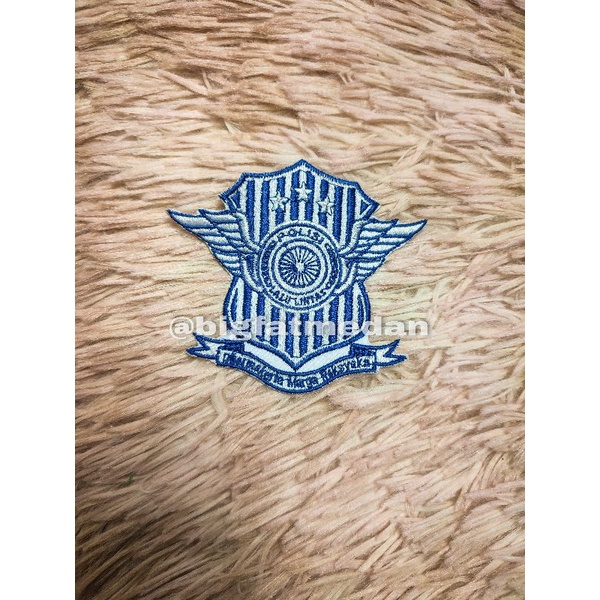 Patch bordir Polisi Lalu Lintas, Bordir Logo / emblem Polisi Lalu Lintas