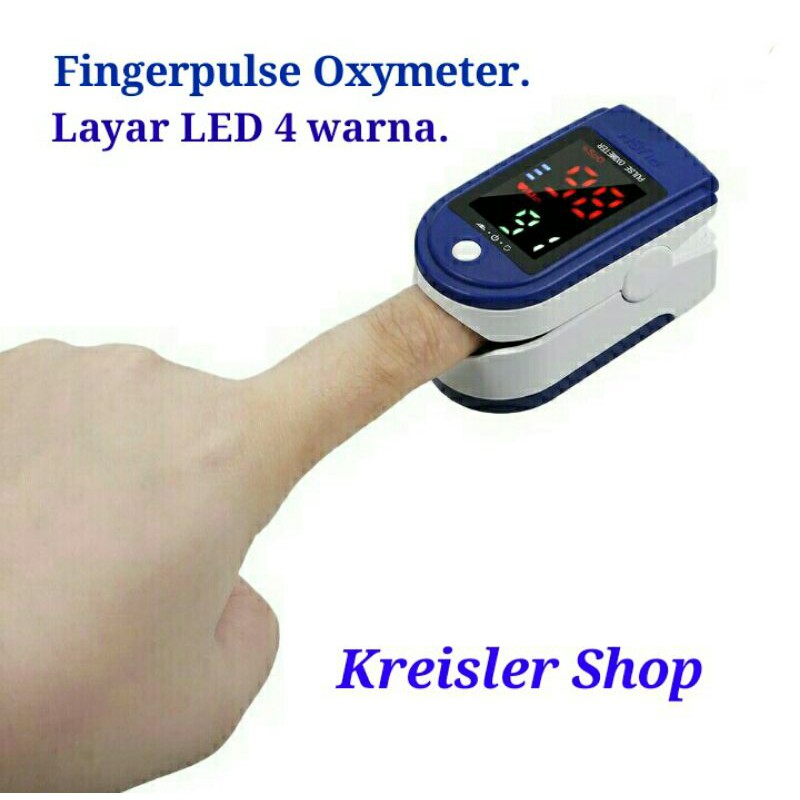 Oxymeter Fingertip Pulse Oximeter alat ukur kadar oksigen dalam darah LK88 oximeter jari