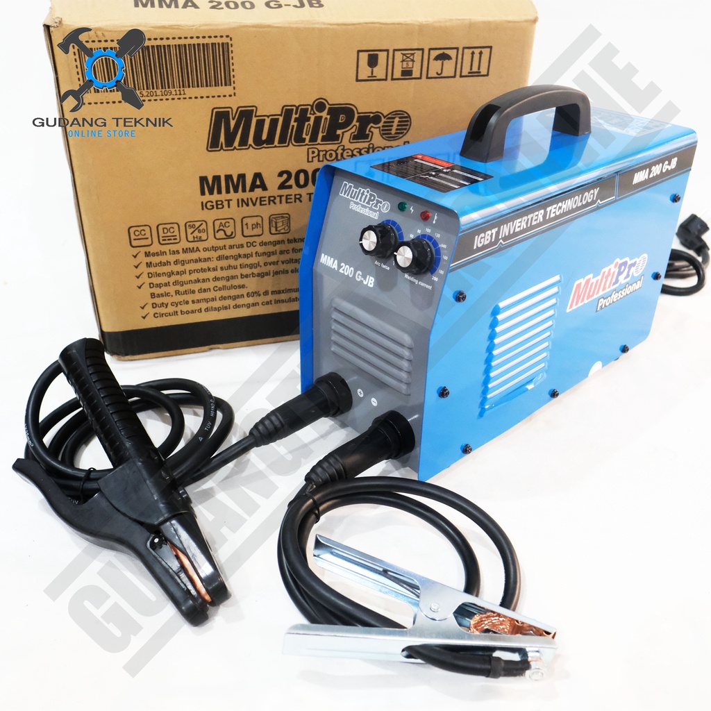 Mesin Las Listrik MMA 200GJB  MULTIPRO / Travo Las Inverter 200A - Trafo Mesin Las Listrik 200 G-JB MULTIPRO