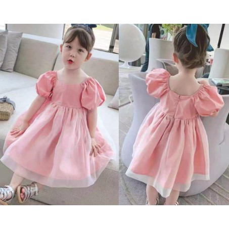 608# DRESS BELAKANG ADA RESLETING, TIDAK MELAR