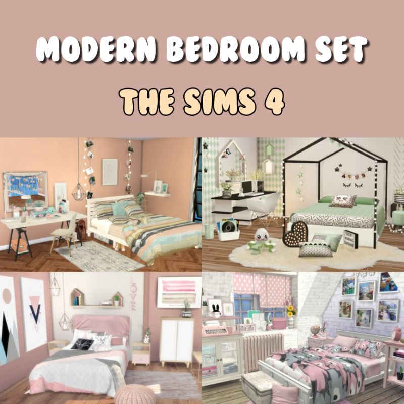 (GET BONUS) THE SIMS 4 CC MOD MODERN BEDROOM SET | CUSTOM CONTENT