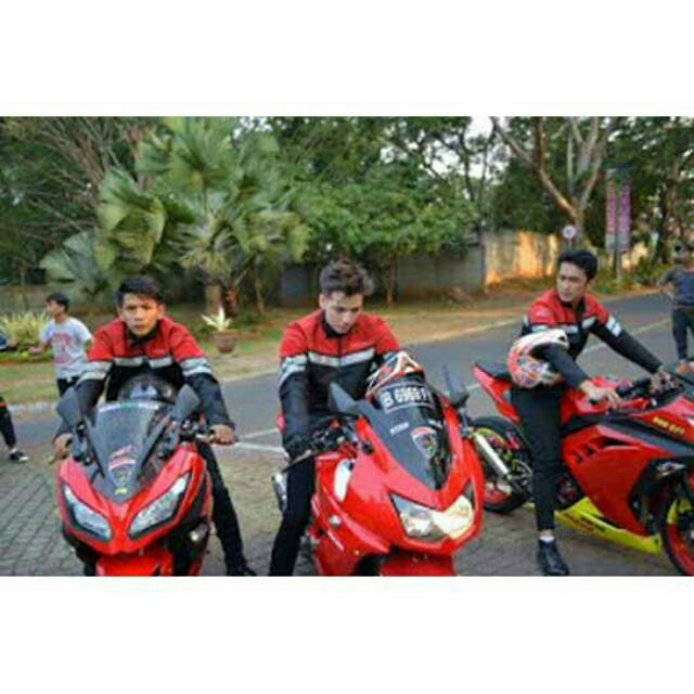 Jaket Kulit Pria Motor Ninja Kawasaki Motor Sports