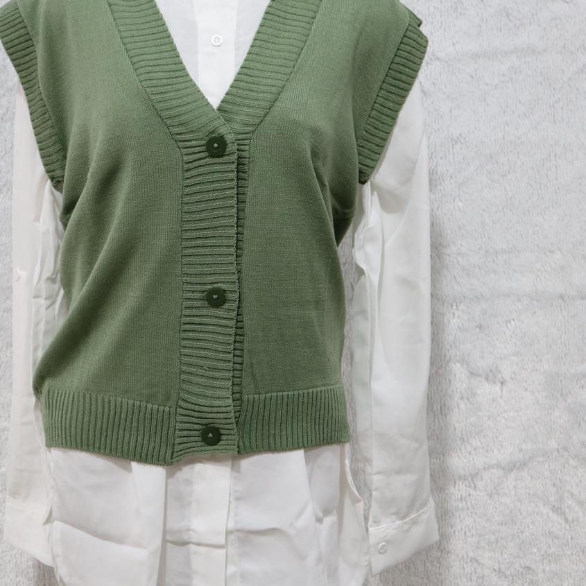 ● VEST ROMPI RAJUT KANCING/VEST KNIT OUTER/ROMPI RAJUT WANITA ➹