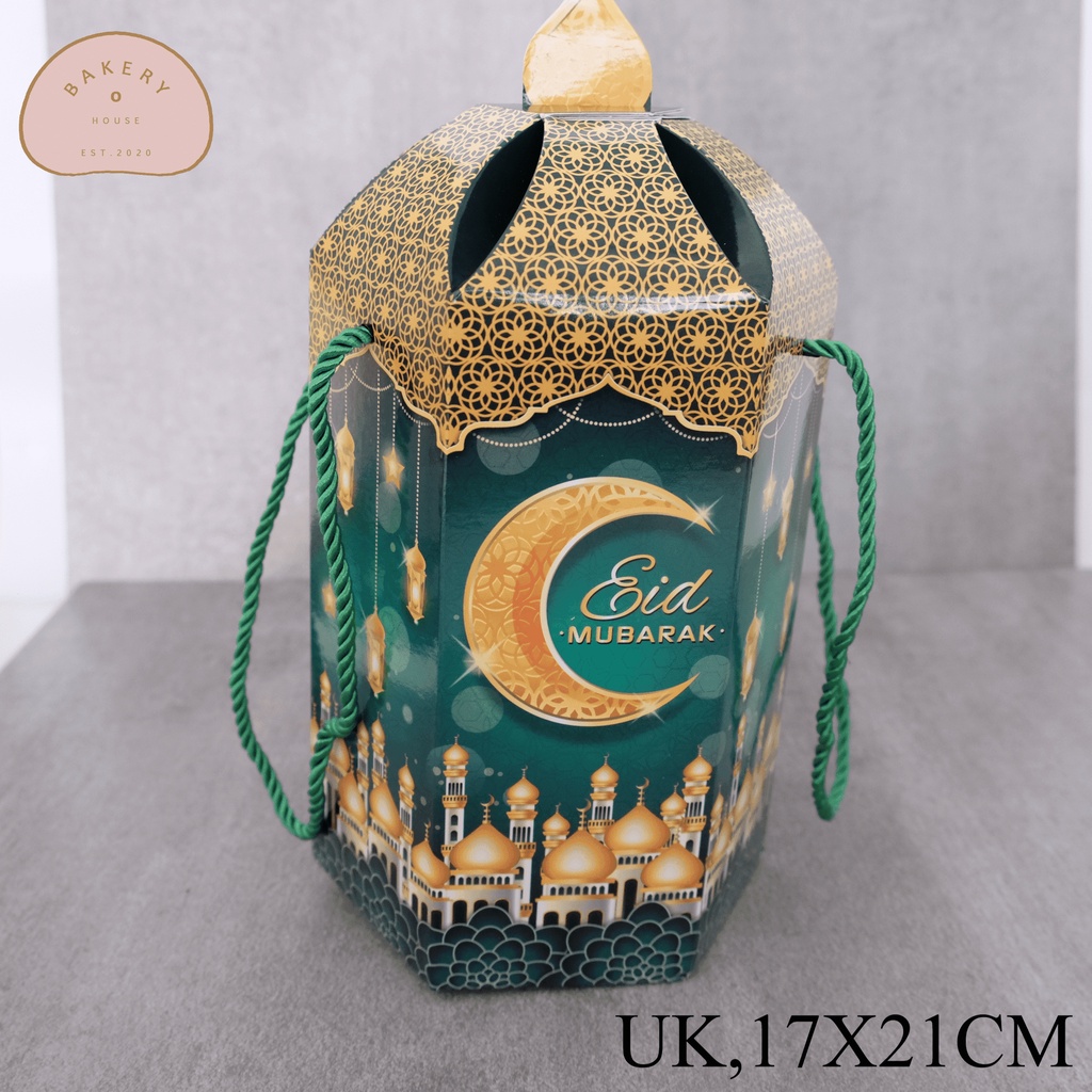 

BOX / DUS LEBARAN 16X21CM LONJONG LUCU IDUL FITRI HAMPERS KUE KERING JINJING RAMADHAN