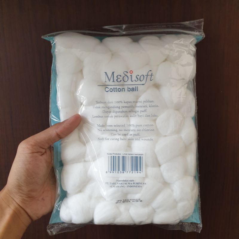 Kapas Medisoft Cotton Ball 120 Balls / Dodo 100 Ball Kapas Lembut Bayi / Kapas Bulat