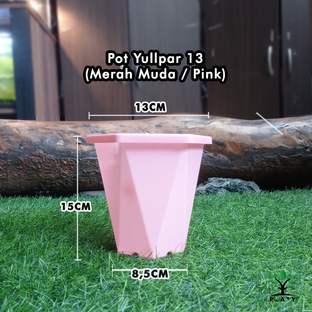 Pot Nordik 25 | Pot Tanaman Hias | Pot Tabung | Pot Putih Hitam Coklat | Merk Citra Jaya Plastik