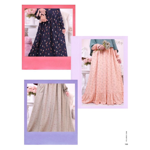 Ditsy April / little tree midnight / line green / daessyn peach